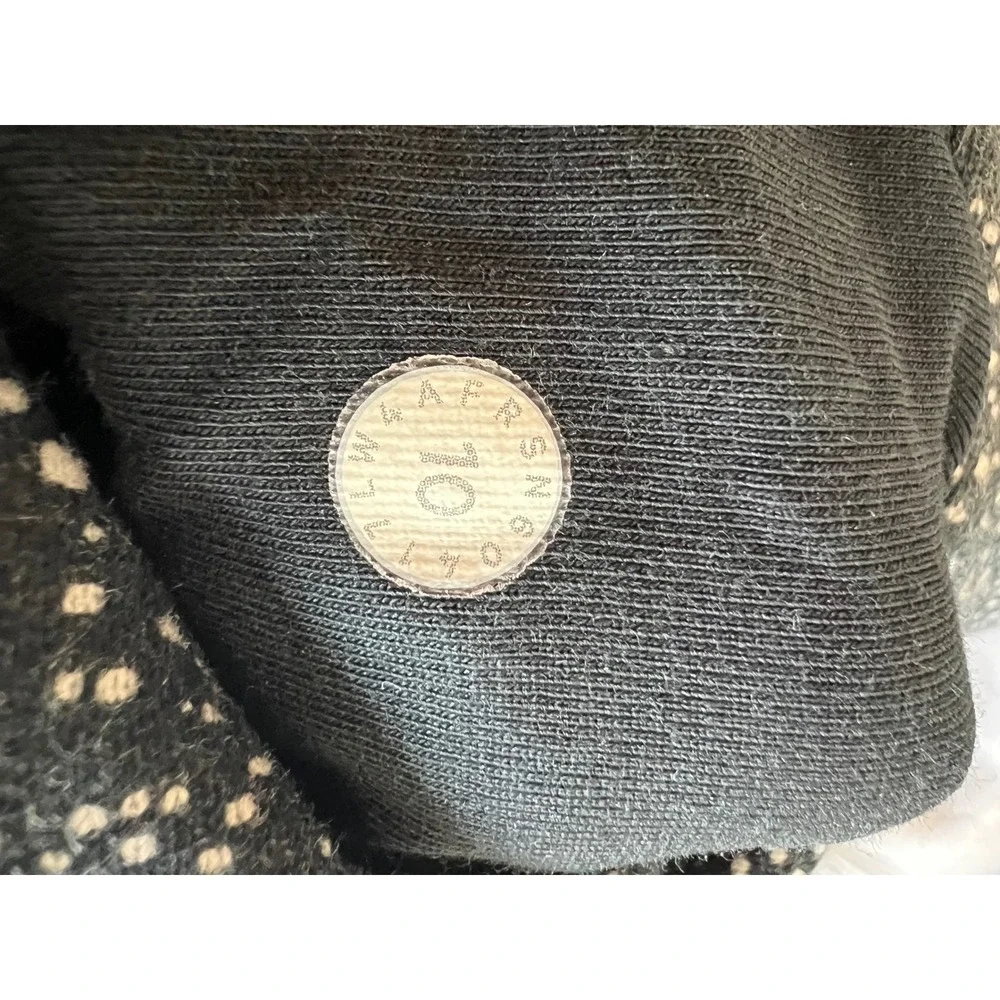 Lululemon Scuba Hoodie Light Cotton Fleece Night View White‎ Black Size 10
